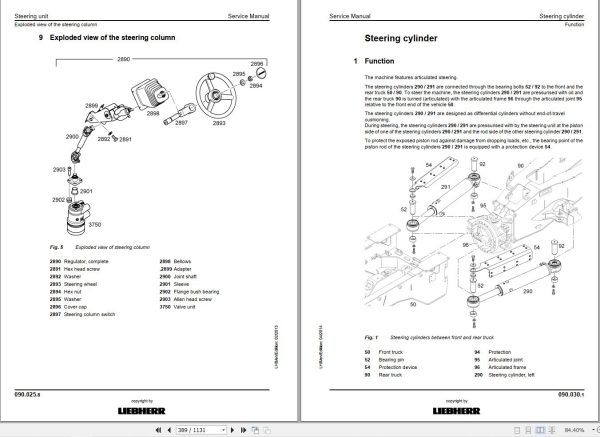 Liebherr Articulated Truck TA 230 TA 240 Tier4i Service Manual 3
