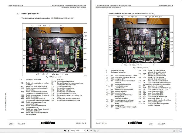 Liebherr Bulldozers LR624 LR634 Technical Manual FR 2