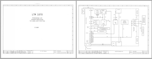 Liebherr Crane LTM 1080N LTM 1070 Z22395 Electrical Hydraulic Pneumatic Schematics 1