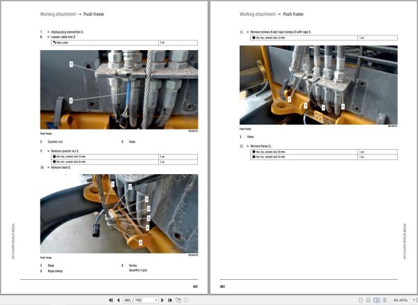Liebherr Crawler Dozer PR726 1793 Removal And Installation Manual 12267899 2023 2
