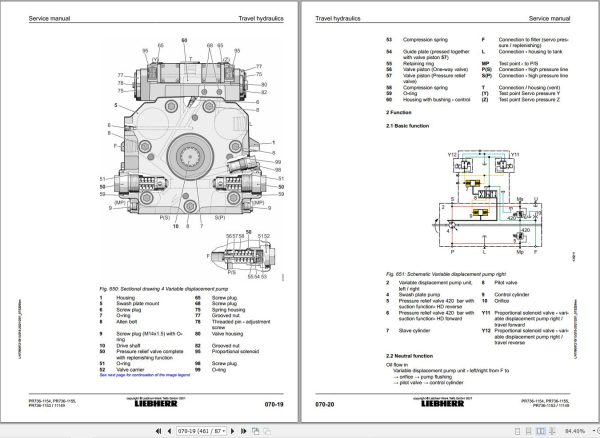Liebherr Crawler Dozer PR736 Service Manual 9087210 2
