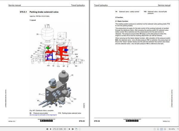 Liebherr Crawler Dozer PR756 1312 Service Manual 9087212 2