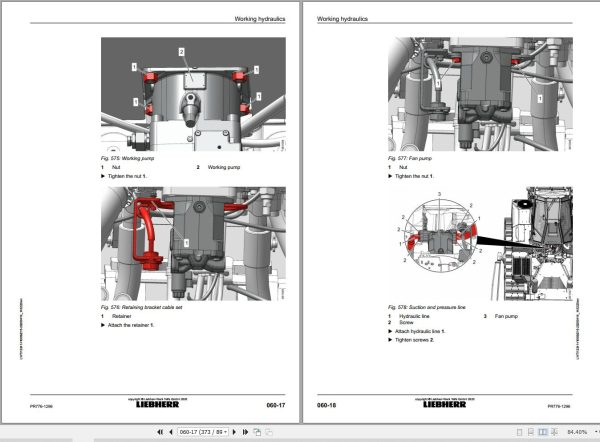 Liebherr Crawler Dozer PR776 1296 Removal And Installation Instructions 12241410 2020 2