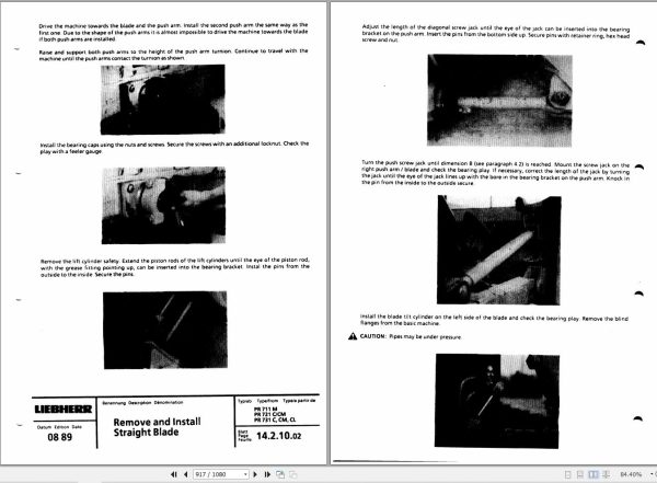 Liebherr Crawler Dozers PR711C to PR751 Service Manual And Diagram 2