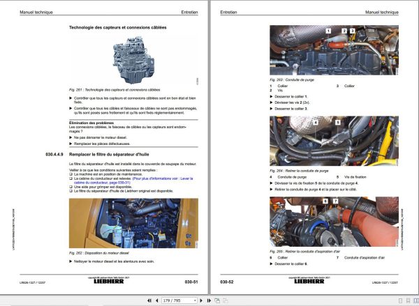 Liebherr Crawler Loader LR626 1327 Technical Manual FR 2