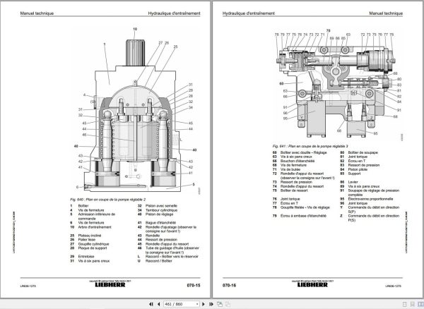 Liebherr Crawler Loader LR636 1275 Technical Manual FR 2