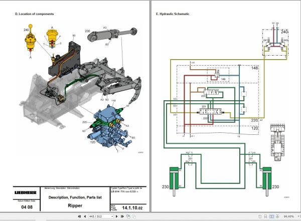 Liebherr Crawler Loaders LR614 Service Manual 2