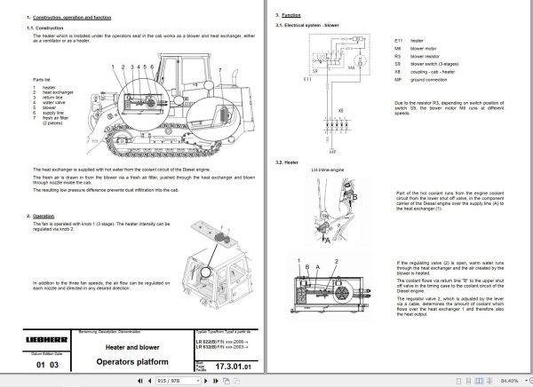 Liebherr Crawler Loaders LR622 LR622B LR632B LR632 Service Manual 2