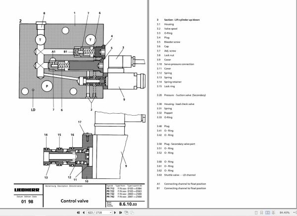 Liebherr Crawler Loaders PR712 to PR752 Service Manual 2