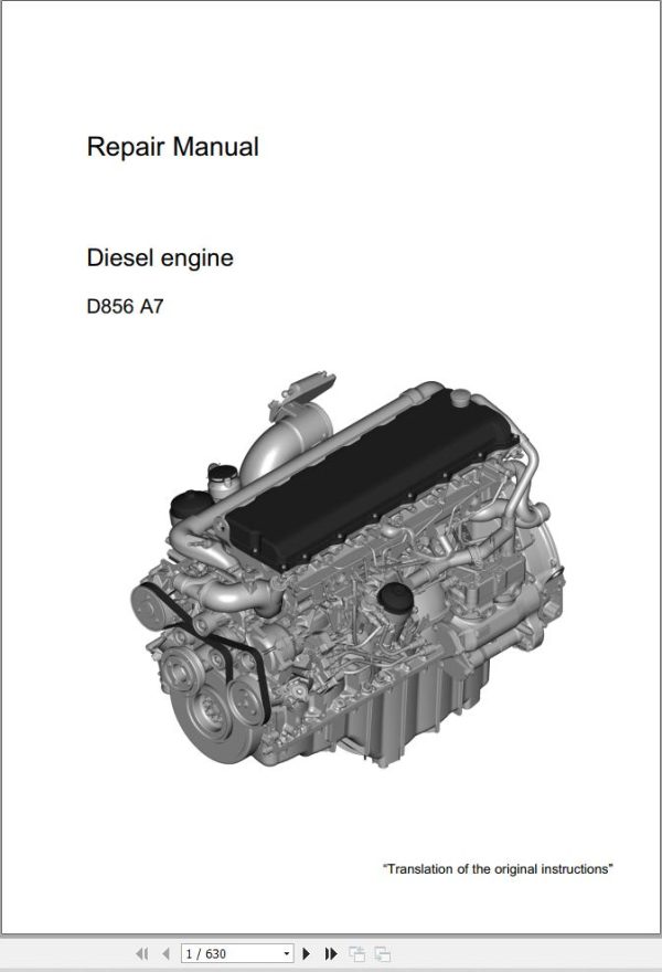Liebherr Diesel Engine D856 A7 Repair Manual 9739974 1