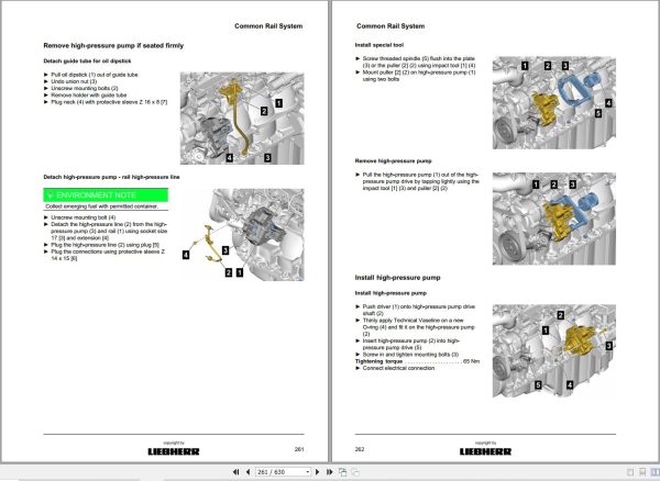 Liebherr Diesel Engine D856 A7 Repair Manual 9739974 2
