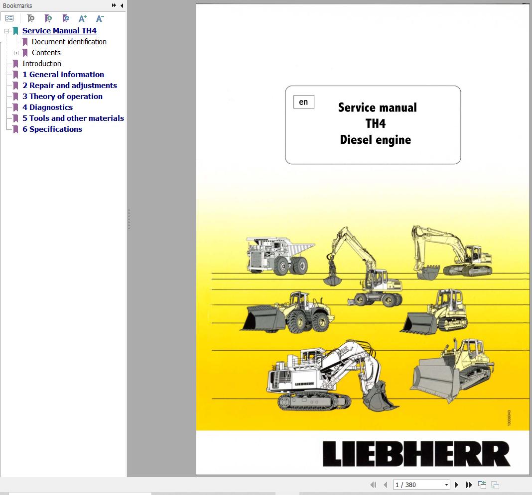Liebherr Engine D404 D405 Service Manual 9739320 1
