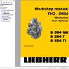 Liebherr Engine D504NA D504T D504TI Mechanical Fuel Systems Workshop Manual 10035864 1
