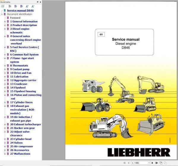 Liebherr Engine D846 Service Manual 9739306 1