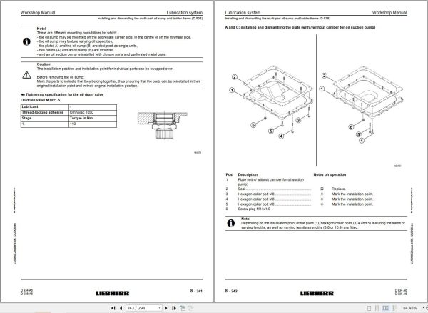 Liebherr Engine D934 A6 D936 A6 Workshop Manual 10116428 2