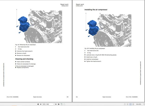 Liebherr Engine D944 A7 05 Repair Instructions Manual 13791774 2