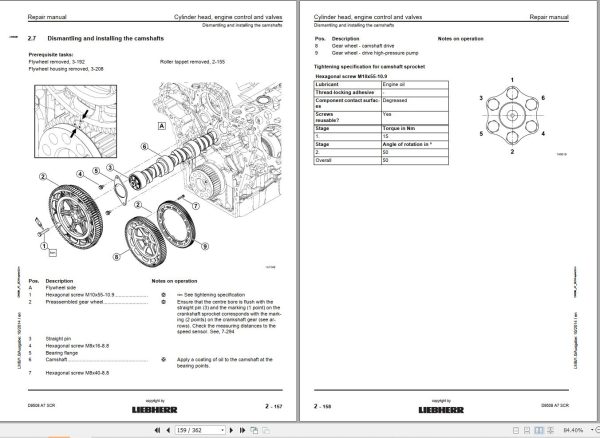 Liebherr Engine D9508 A7 SCR Repair Manual 10142054 2