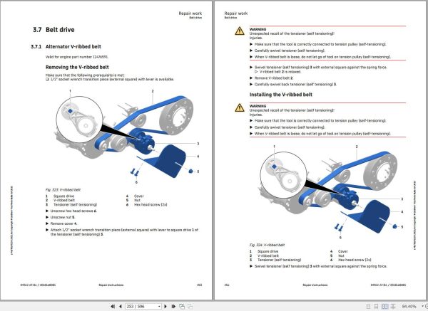 Liebherr Engine D9512 A7 04 Repair Instruction Manual 13804661 2