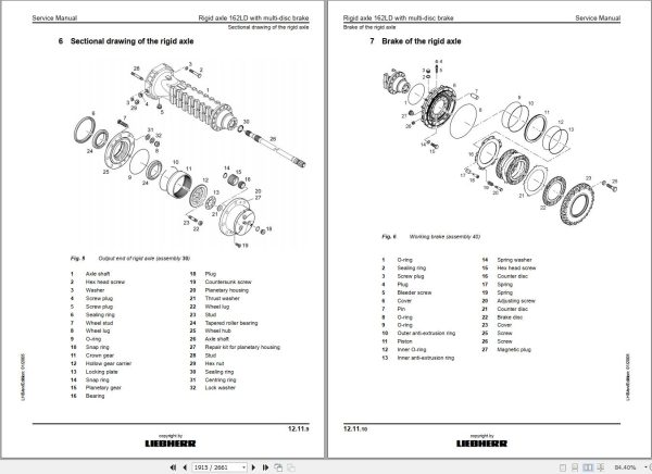Liebherr Excavator A309 to R317 Litronic Service Manual 8718889 3