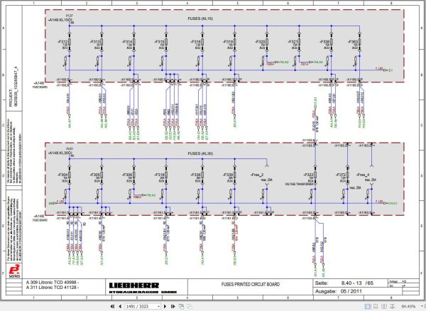 Liebherr Excavator A309 to R317 Litronic TCD Service Manual 10449595 2