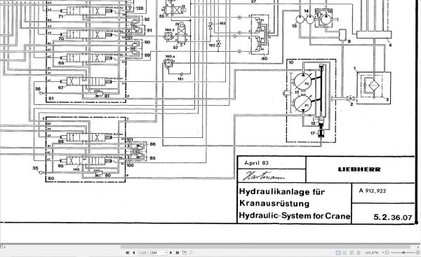 Liebherr Excavator A900 to A942 Service Manual 8716751 3