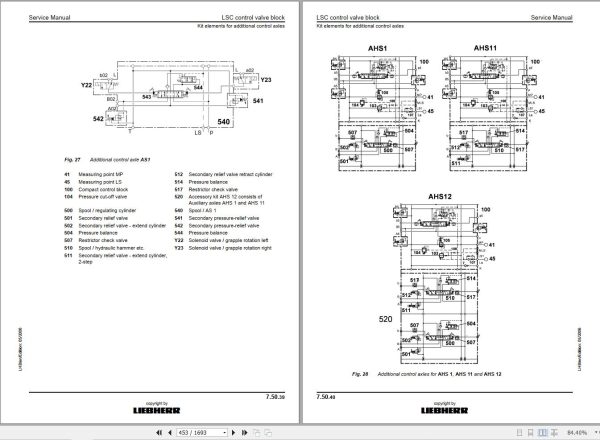 Liebherr Excavator A900C A904C Litronic Service Manual 11067288 2