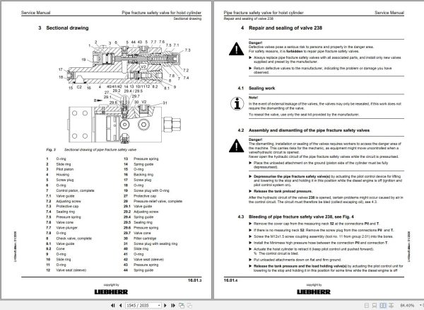 Liebherr Excavator A900C ZW EDC Litronic Service Manual 10814267 2