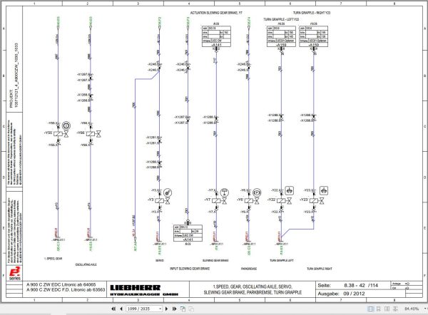 Liebherr Excavator A900C ZW EDC Litronic Service Manual 10814267 3