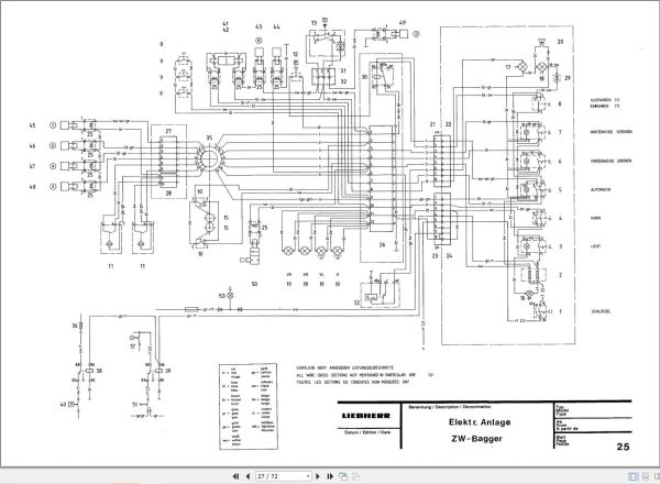 Liebherr Excavator A900ZW Technical Manual DE 2