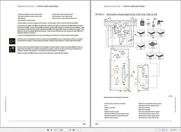 Liebherr Excavator A912 1506 Technical Manual FR 2