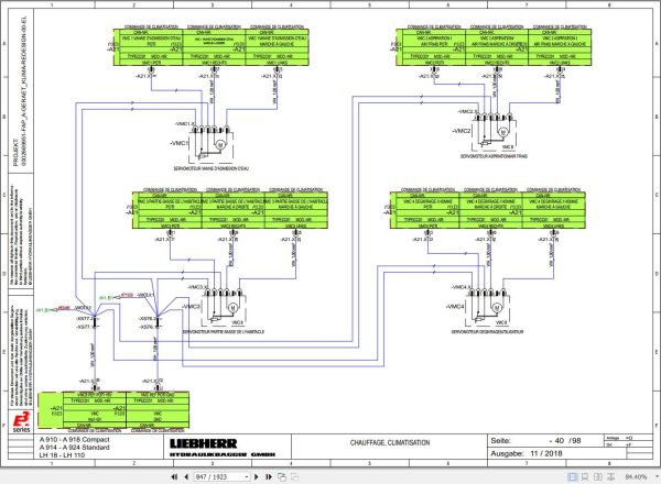 Liebherr Excavator A913 1824 Technical Manual FR 2