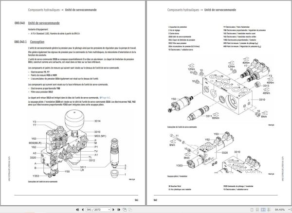 Liebherr Excavator A914 1182 Technical Manual FR 2