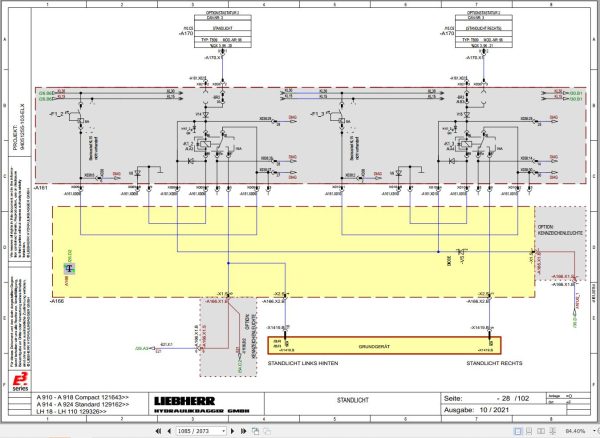 Liebherr Excavator A914 1182 Technical Manual FR 3