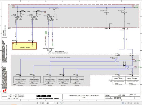 Liebherr Excavator A914 1507 Technical Manual FR 3