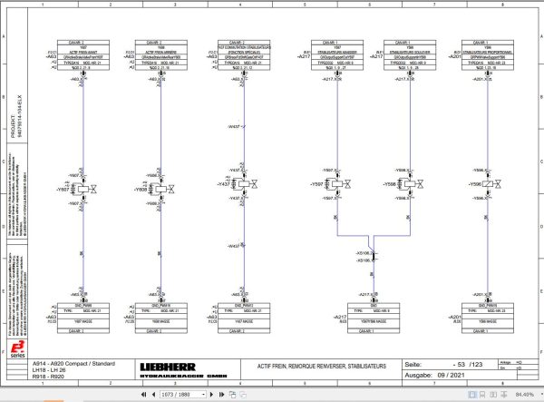 Liebherr Excavator A916 1856 Technical Manual FR 2
