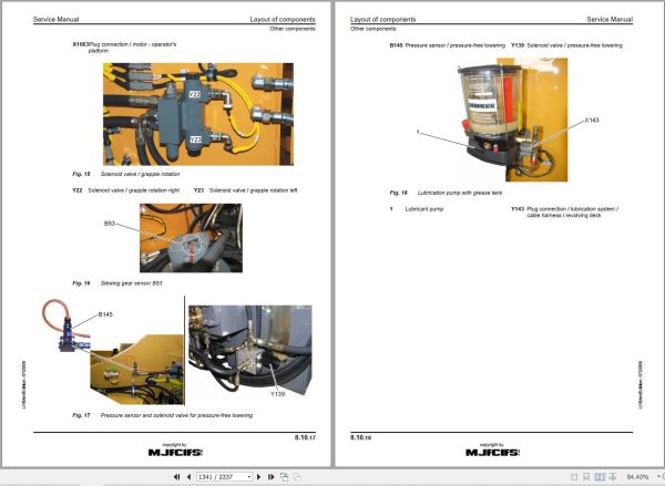 Liebherr Excavator A934C A944C HD A954C HD Litronic Service Manual 10290500 2