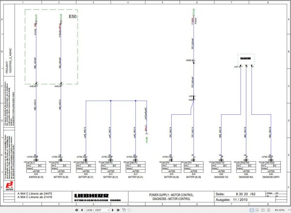 Liebherr Excavator A934C A944C HD A954C HD Litronic Service Manual 10290500 3