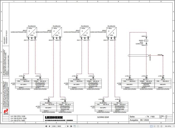 Liebherr Excavator LH 150 Service Manual 11837681 3