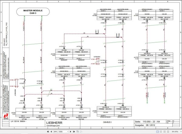 Liebherr Excavator LH120M LH120C Service Manual 11101175 3
