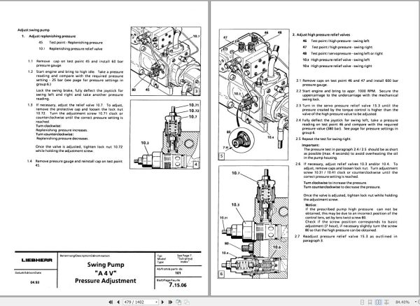 Liebherr Excavator R900 to R942 Litronic Service Manual 8502675 2