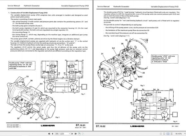Liebherr Excavator R900B to R944B Litronic Service Manual 8504335 2