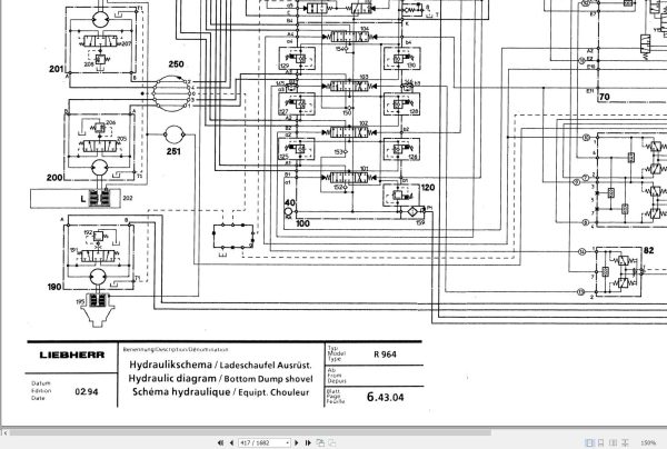 Liebherr Excavator R954 to R974B Litronic Service Manual 8503312 3