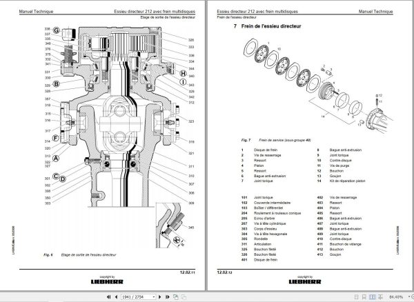Liebherr Hydraulic Excavator A309 R317 Litronic Technical Manual FR 3