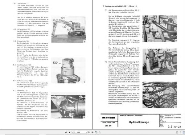 Liebherr Hydraulic Excavator A900B R900B A900C Technical Manual DE 2