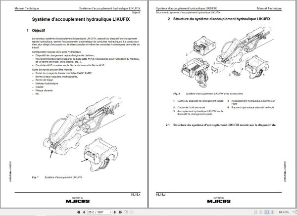 Liebherr Hydraulic Excavator A900C A924C Litronic EDC Technical Manual FR 2
