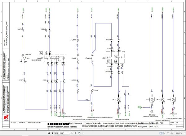 Liebherr Hydraulic Excavator A900C ZW EDC Litronic Technical Manual FR 2