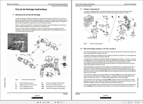 Liebherr Hydraulic Excavator A900C ZW EDC Litronic Technical Manual FR 3