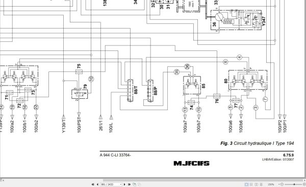 Liebherr Hydraulic Excavator A934C A944C HD A954C HD Litronic Technical Manual FR 2