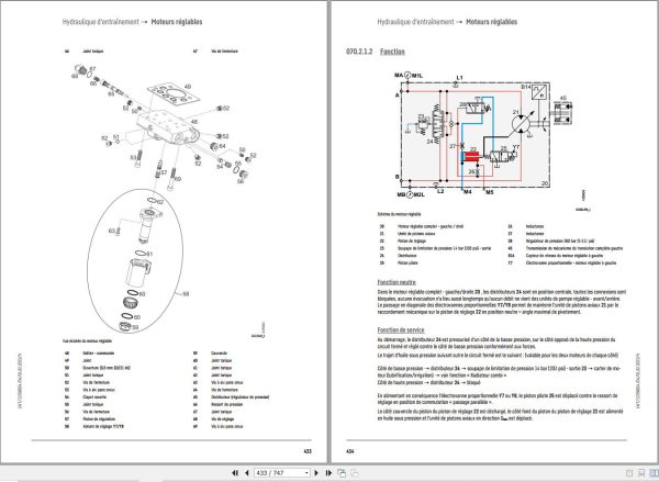 Liebherr Pipe Layer RL46 1631 3A G6 Technical Manual FR 2