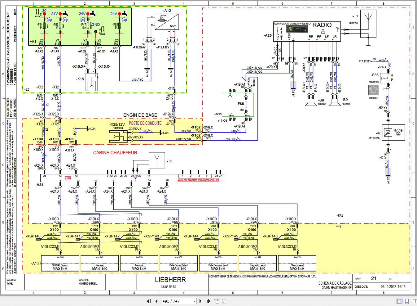 Liebherr Pipe Layer RL46-1631 3A_G6 Technical Manual FR